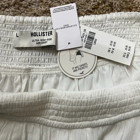 Hollister White Tiered Mini Skort - Picture 5 of 5